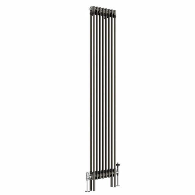 Dodge Vertical Traditional Colosseum Radiator 2 Column Raw Metal Belfry Heating Size: 1800cm H x 380cm W x 70cm D on Productcaster.