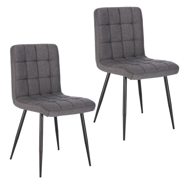 Polsterstühle Anzalone (Set of 2) George Oliver Upholstery Colour: Grey on Productcaster.