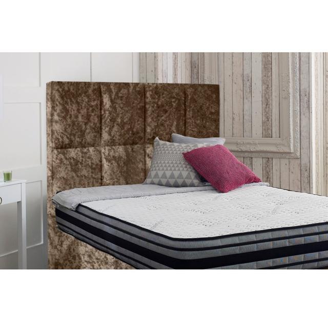 Arguello Upholstered Headboard Rosdorf Park Colour: Brown, Size: Double (4'6) on Productcaster.