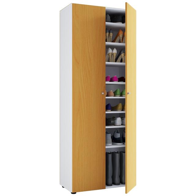 Shoe Storage Cabinet Metro Lane Finish: White/Yellow on Productcaster.