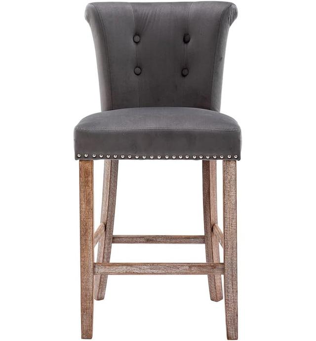 Esparto 103cm Stool August Grove Colour: Dark Grey on Productcaster.