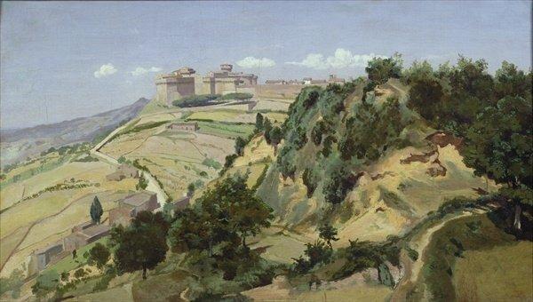 Volterra, 1834 by Jean Baptiste Camille Corot - Art Print on Paper East Urban Home Size: 30cm H x 40cm W x 0.2cm D on Productcaster.