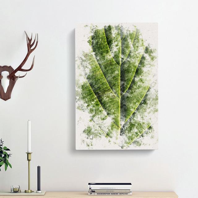 Leaf Pathways - Wrapped Canvas Painting Print East Urban Home Size: 76cm H x 50cm W x 3cm D on Productcaster.