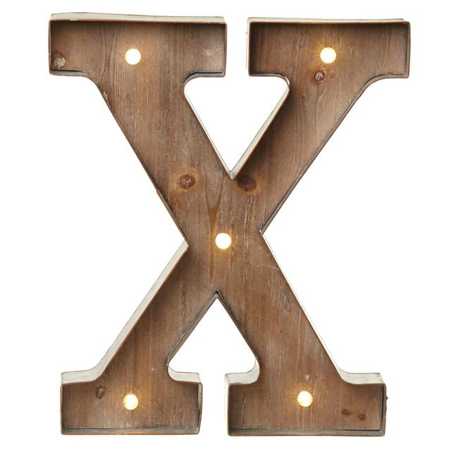 Della Light Up Letter Block Brambly Cottage Letters: X on Productcaster.