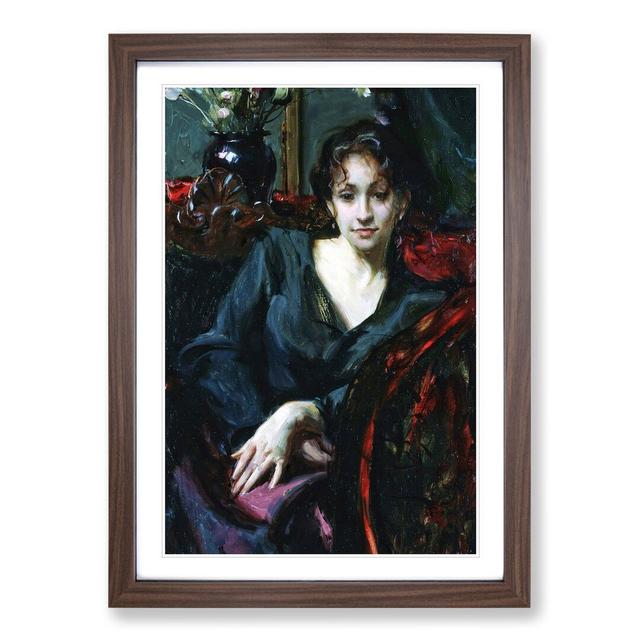 Isabella Stewart Gardner by John Singer Sargent - Picture Frame Painting East Urban Home Frame Option: Walnut, Size: 36cm H x 27cm W x 2cm D on Productcaster.