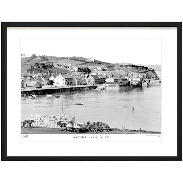 'Watchet, Harbour 1927' - Picture Frame Photograph Print on Paper The Francis Frith Collection Size: 40cm H x 50cm W x 2.3cm D on Productcaster.