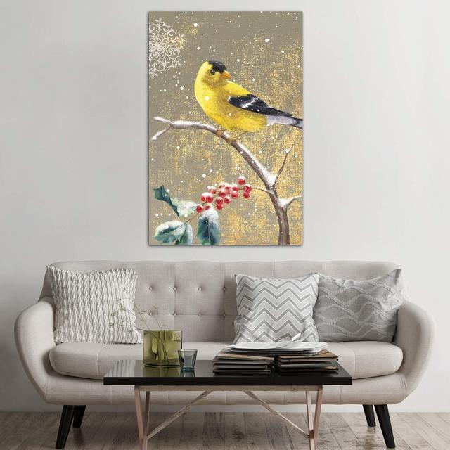 Goldfinch II by Beth Grove - Wrapped Canvas Print The Seasonal Aisle Size: 101.6cm H x 66.04cm W x 1.91cm D on Productcaster.