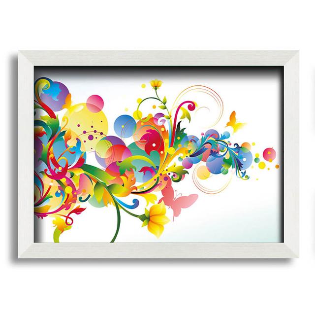 Laureins Flowing Shapes of Spring - Single Picture Frame Art Prints ClassicLiving Size: 42cm H x 59.7cm W x 10cm D on Productcaster.