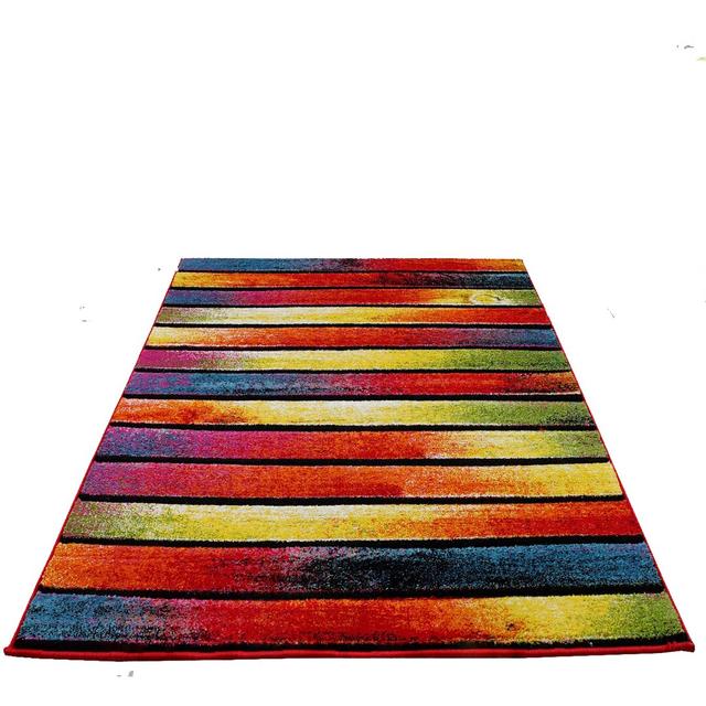 Sechura Striped Machine Woven Stripes Area Rug Latitude Run Rug Size: Rectangle 80 x 150cm on Productcaster.