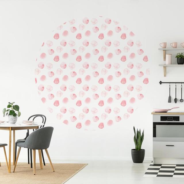 Daive Matte Peel & Stick Mural Ebern Designs Colour: Pink, Size: 122cm L x 122cm W on Productcaster.