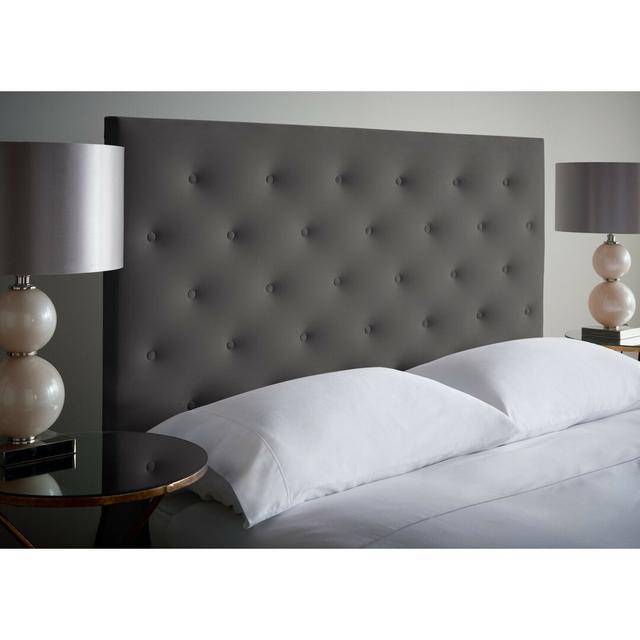 Zephyrine Upholstered Headboard Zipcode Design Colour: Grey, Size: Small Single (2'6) on Productcaster.