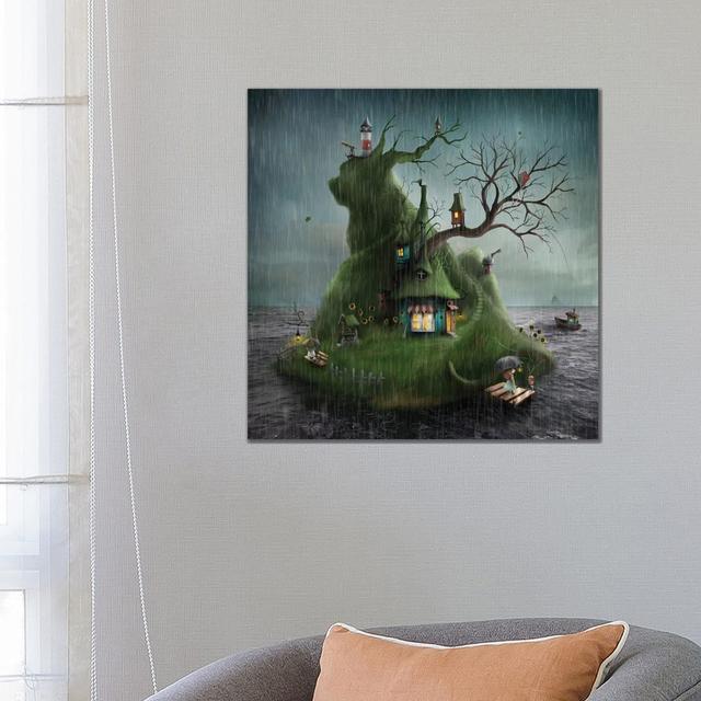 Hösten by Alexander Jansson - Wrapped Canvas Graphic Art Happy Larry Size: 66.04cm H x 66.04cm W x 1.91cm D on Productcaster.