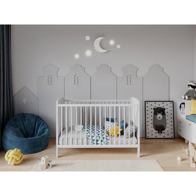 Arpad Cot Bed Harriet Bee Colour: White on Productcaster.