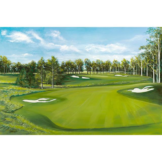 First Tee by Tom Blankenship - Wrapped Canvas Painting Union Rustic Size: 61cm H x 91cm W on Productcaster.