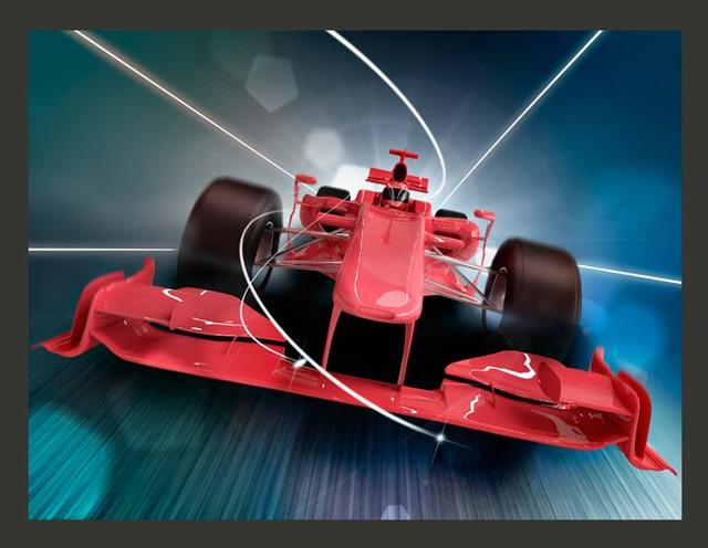 Formula 1 Car 2.70m x 350cm Wallpaper East Urban Home Size: 350 cm x 270 cm on Productcaster.