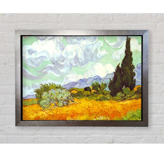 Van Gogh Cornfield With Cyprusses - Single Picture Frame Art Prints Bright Star Size: 84.1cm H x 118.9cm W on Productcaster.