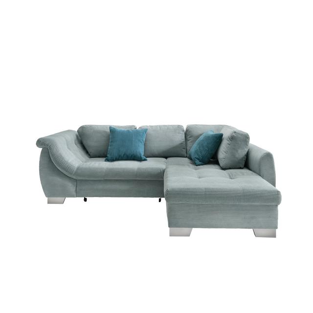 Ecksofa Booneville mit Bettfunktion Ophelia & Co. Ausrichtung: Rechts ausgerichtet, Polsterfarbe: Aqua on Productcaster.