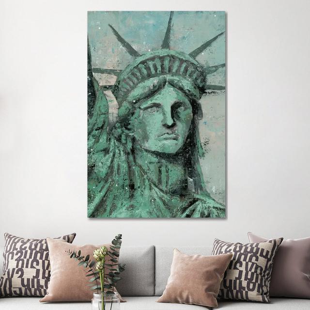 Statue Of Liberty Portrait by Marie Elaine Cusson - Wrapped Canvas Painting ClassicLiving Size: 152.4cm H x 101.6cm W x 3.81cm D on Productcaster.