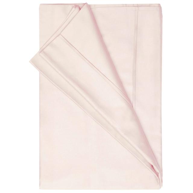 Plain Dye 200 Thread Count Egyptian-Quality Cotton Flat Sheet Belledorm Colour: Powder Pink, Size: Single (3') on Productcaster.