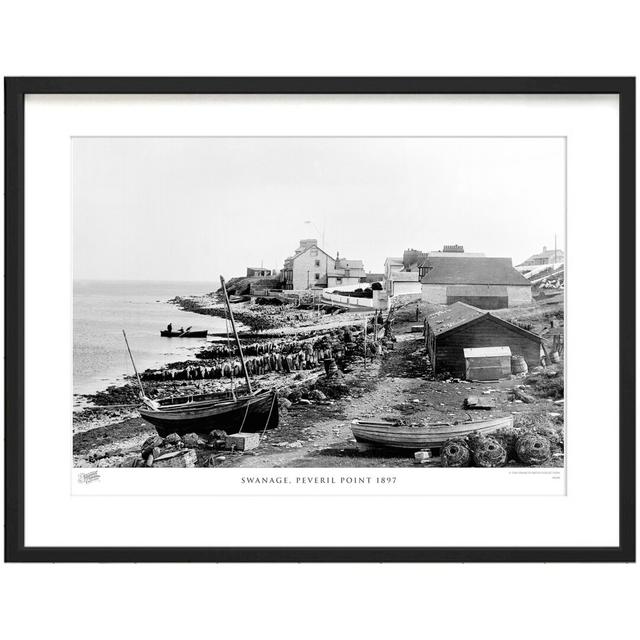 'Swanage, Peveril Point 1897' by Francis Frith - Picture Frame Photograph Print on Paper The Francis Frith Collection Size: 28cm H x 36cm W x 2.3cm D on Productcaster.