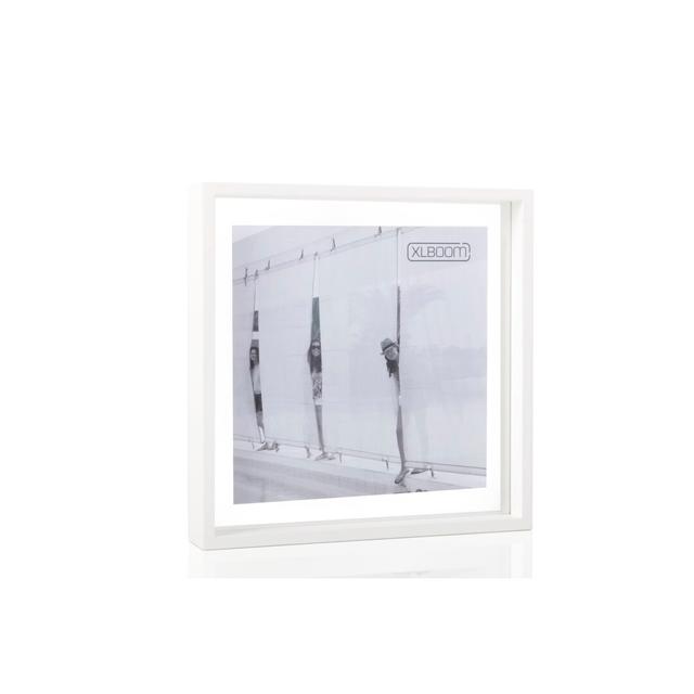 Square Floating Box Picture Frame XLBoom Colour: White, Size: 8" x 8" on Productcaster.