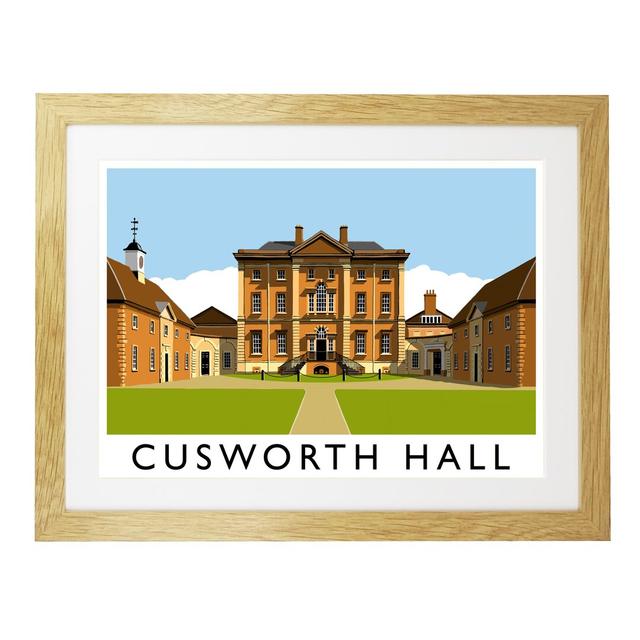 Cusworth Hall 2 by Richard O'Neil - Print East Urban Home Format: Oak Wood Frame, Size: 33.5 cm H x 43.5 cm W x 2.2 cm D on Productcaster.