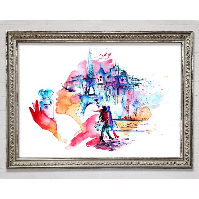 Eiffel Tower Chic 8 Framed Print Rosalind Wheeler Size: 84.1cm H x 118.9cm W x 3cm D, Format: Silver Framed Paper on Productcaster.