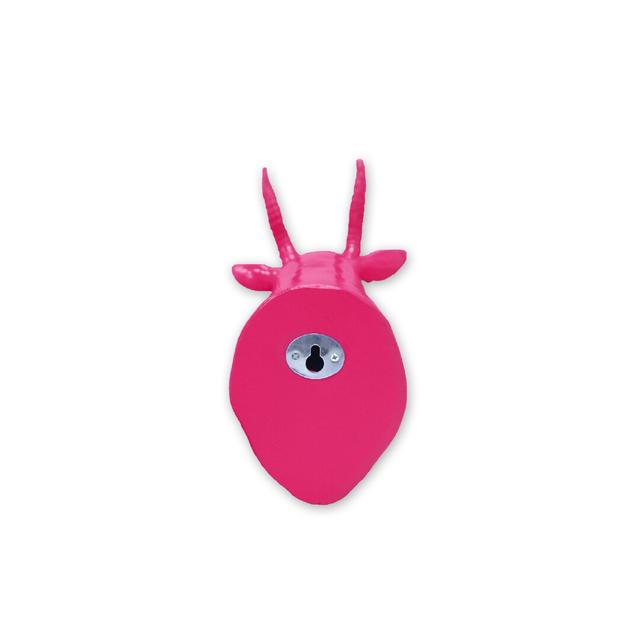 Sykes Antelope Head Wall Hook Maturi Colour: Pink on Productcaster.