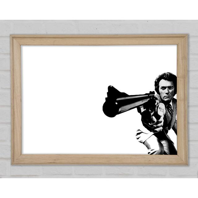 Clint Eastwood Gun - Single Picture Frame Art Prints Ebern Designs Size: 84.1cm H x 118.9cm W x 1.5cm D on Productcaster.