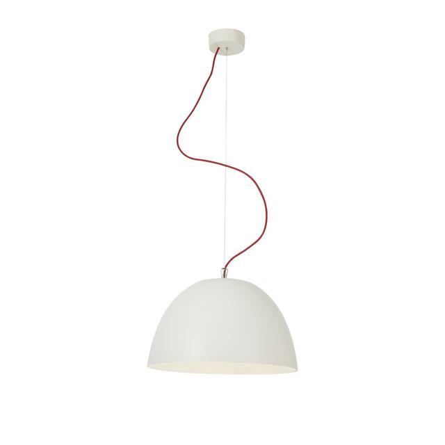 Luna 1 - Light White Dome Pendant In-es.artdesign Shade Colour: White/White on Productcaster.