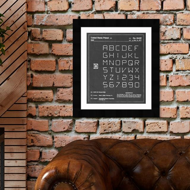 'Font of Characters 1977' Framed Typography East Urban Home Size: 31 cm H x 25 cm W on Productcaster.