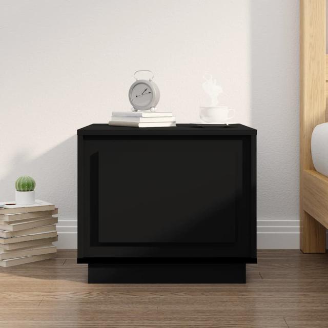 Nikolov Side Table with Storage Marlow Home Co. Colour: Black on Productcaster.