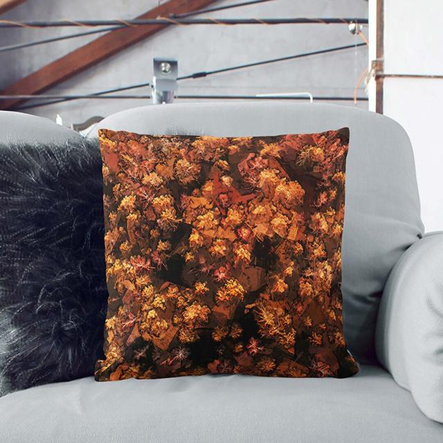 Autumn Forest in Bloom Cushion with Filling East Urban Home Backing Colour: Black, Size: 55 x 55 cm on Productcaster.