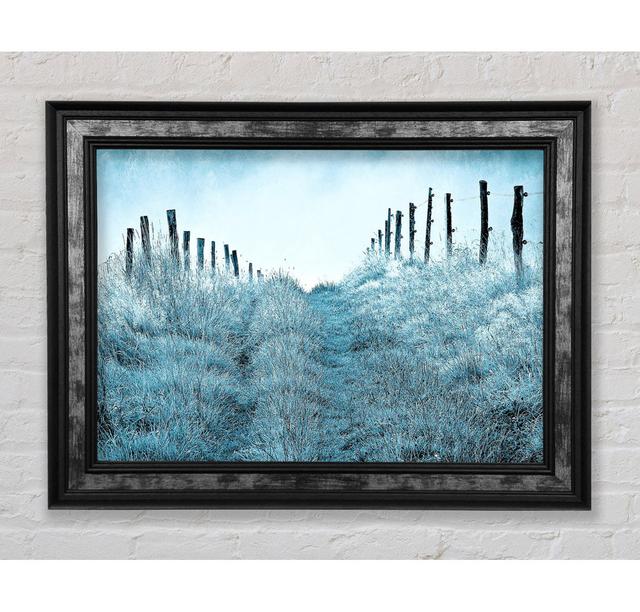 Winter Morning Mist Framed Print Wall Art Highland Dunes Size: 29.7cm H x 42cm W x 8cm D, Format: Silver/Black Framed Paper on Productcaster.