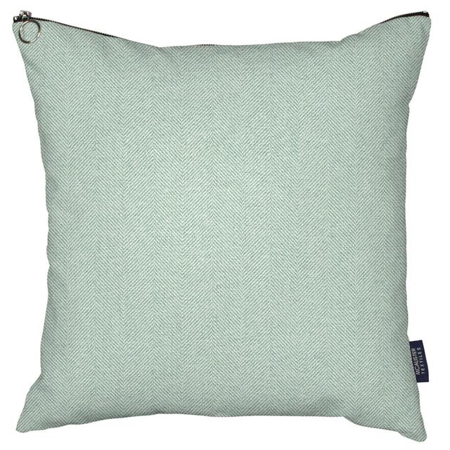 Square Throw Pillow Cover McAlister Textiles Colour: Duck Egg Blue on Productcaster.