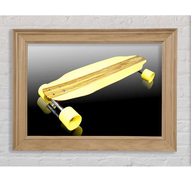 Retro Skateboard Framed Print Bright Star Size: 59.7cm H x 84.1cm W on Productcaster.