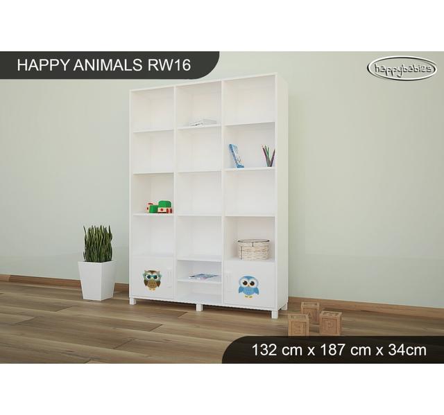 132Cm Bookcase Happy Babies Colour: White on Productcaster.