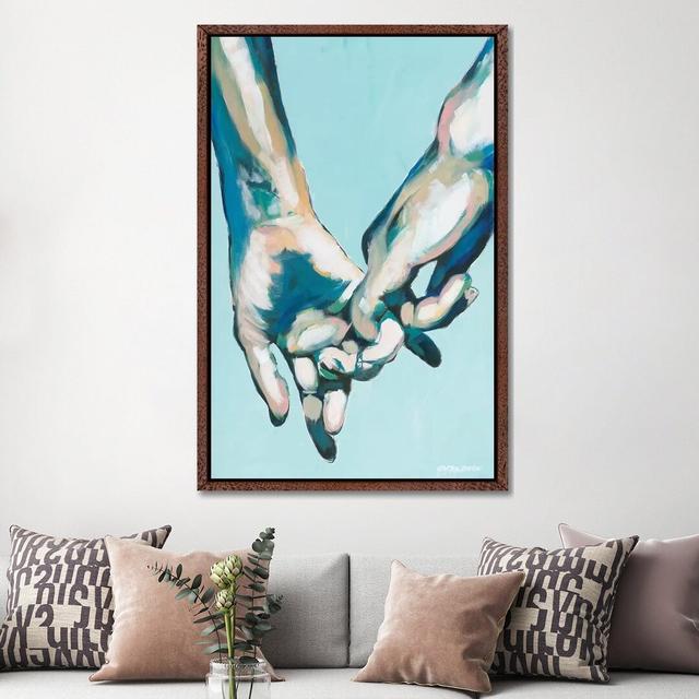 Simple Gesture Of Love by Brenden Sanborn - Painting on Canvas 17 Stories Size: 152.4cm H x 101.6cm W x 3.81cm D, Format: Classic Brown Wood Framed Ca on Productcaster.