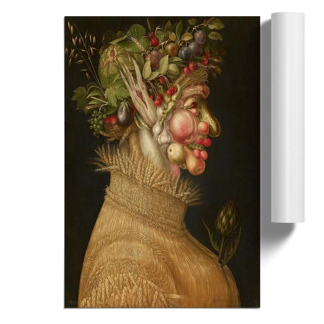 Summer by Giuseppe Arcimboldo - Unframed Painting East Urban Home Size: 30cm H x 21cm W x 0.1cm D on Productcaster.