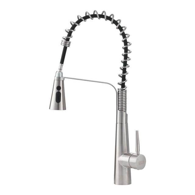 Pre-rinse Pull Down Kitchen Faucet Belfry Kitchen Finish: Chrome on Productcaster.