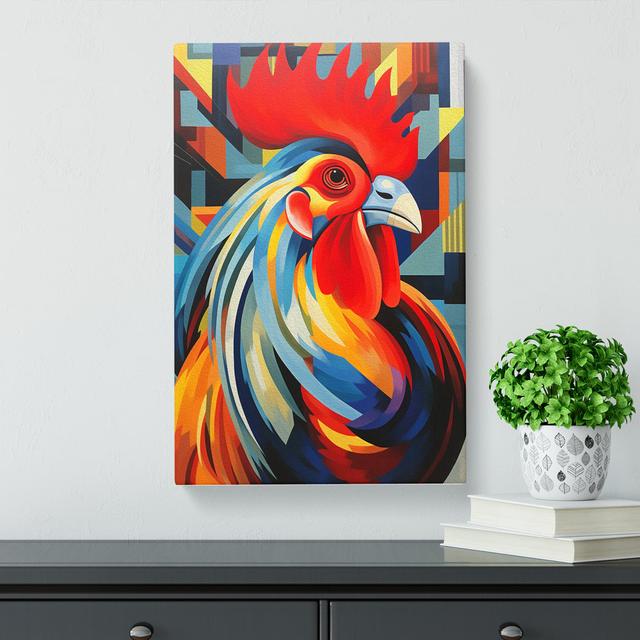 Rooster Constructivism - No Frame Art Prints Brambly Cottage Size: 76cm H x 50cm W x 3cm D on Productcaster.