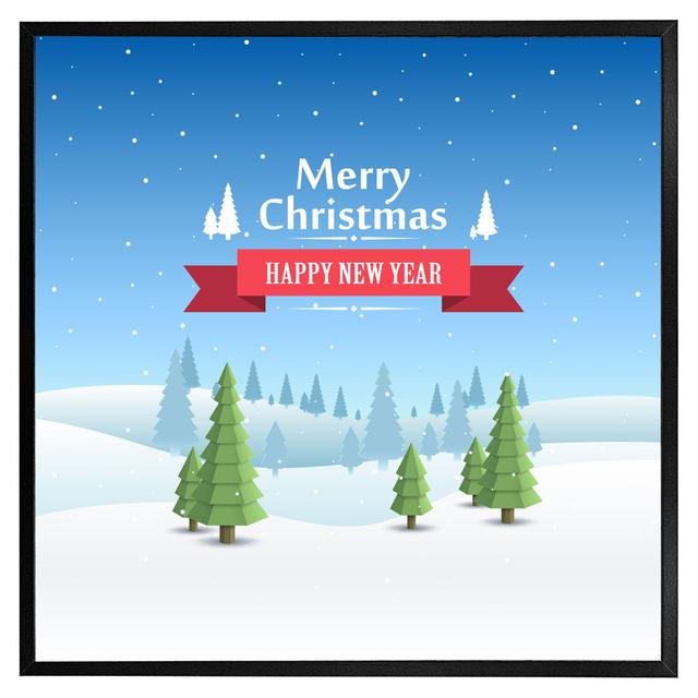 Farah Merry Christmas Cover Art - Single Picture Frame Art Prints The Seasonal Aisle Size: 41cm H x 41cm W x 4cm D, Frame Colour: White on Productcaster.