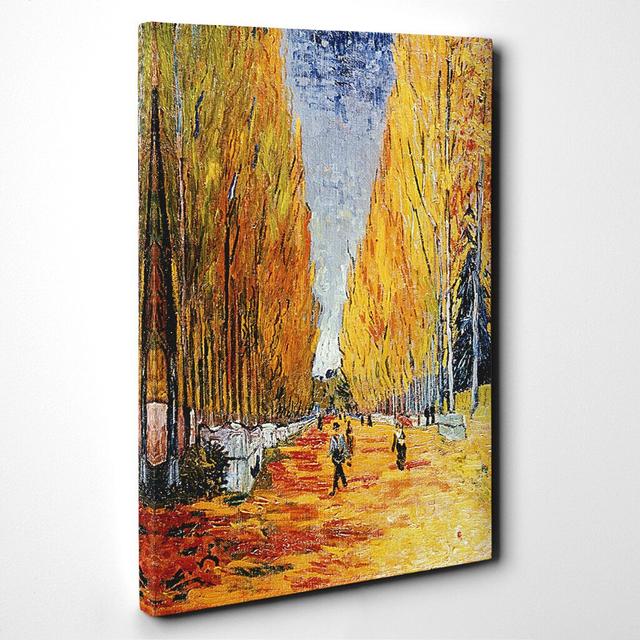 'Tree Lined Path' by Vincent van Gogh Painting Print on Canvas East Urban Home Size: 50cm H x 35cm W on Productcaster.