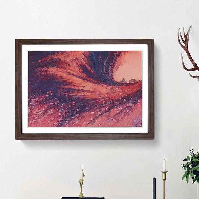 Land of Plenty in Abstract - Picture Frame Painting Print East Urban Home Frame Option: Walnut Framed, Size: 62cm H x 87cm W x 2cm D on Productcaster.