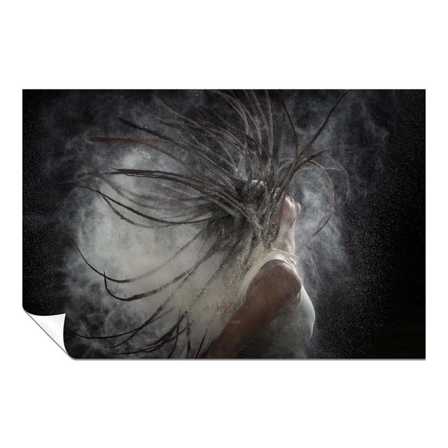 Woman Flips Dreadlocks Hair with Dust - Unframed Art Prints ClassicLiving Size: 76cm H x 51cm W x 0.5cm D on Productcaster.