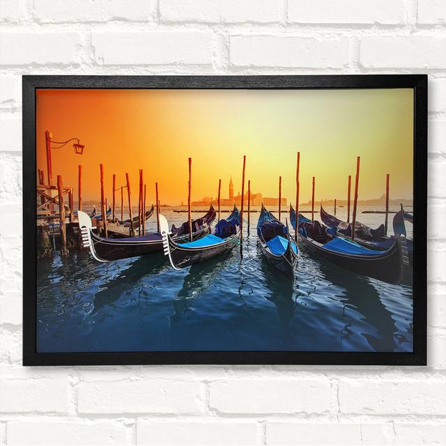 Closed Corner Frame Art Prints on Wood Longshore Tides Size: 21cm H x 29.7cm W on Productcaster.