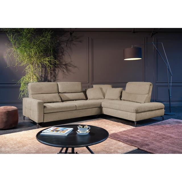 Ecksofa Louis Breite 286 cm ADA Trendline Ausrichtung: Rechts ausgerichtet, Funktion: Mit Schlaffunktion, Polsterfarbe: Beige on Productcaster.