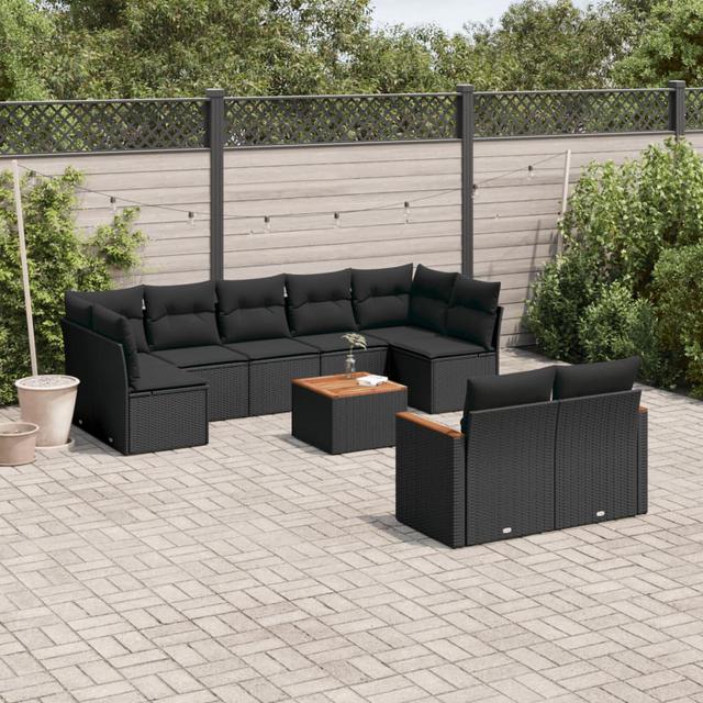 Gartensofa Analaya 62 cm Marlow Home Co. Farbe des Kissens: Schwarz, Rahmenfarbe: Schwarz on Productcaster.