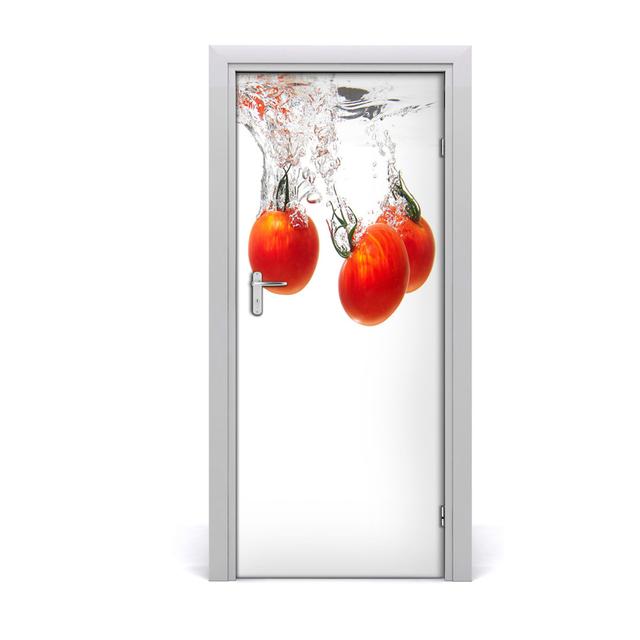 Selbstklebende Tomaten im Wasser Türaufkleber East Urban Home on Productcaster.