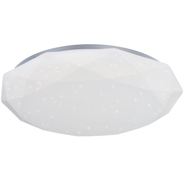 Ilmars LED Flush Mount Latitude Run Size: 8.4cm H x 50cm W x 50cm D, Shade Colour: Starry Acrylic on Productcaster.